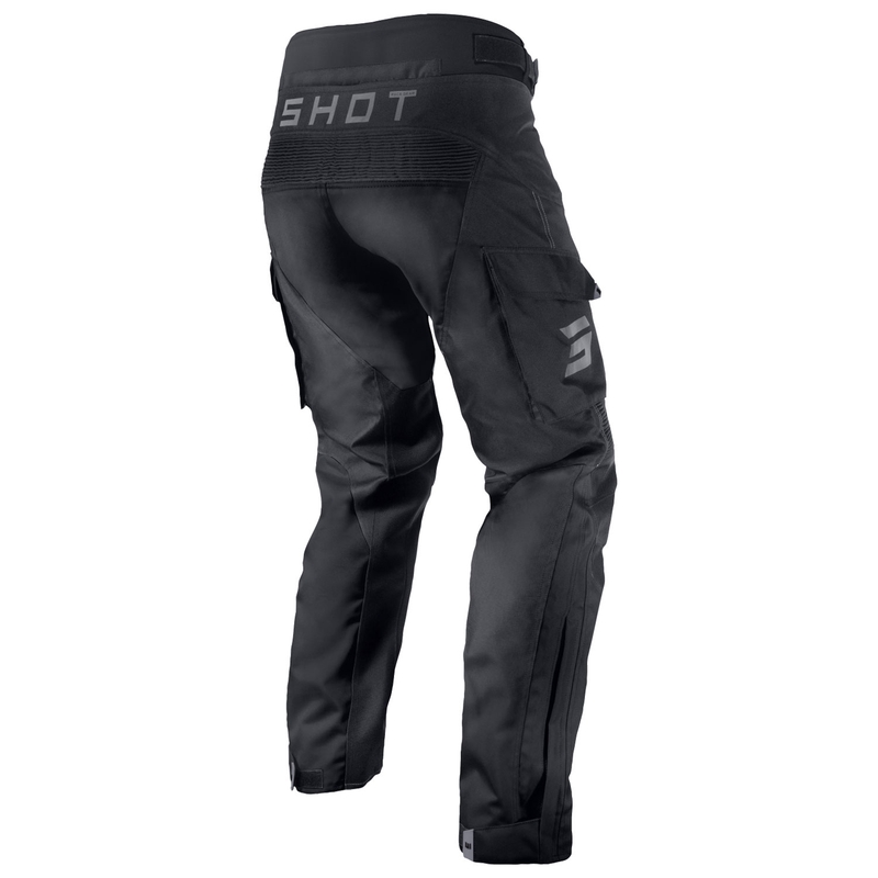 Črne motoristične hlače Shot Racetech