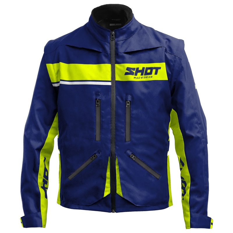 Shot Contact Assault 2.0 motoristična jakna modro-fluo rumena