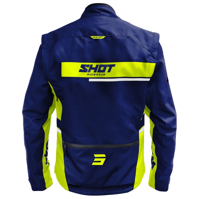 Shot Contact Assault 2.0 motoristična jakna modro-fluo rumena