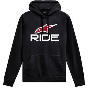 Črno-belo-rdeča majica Alpinestars Ride 4.0