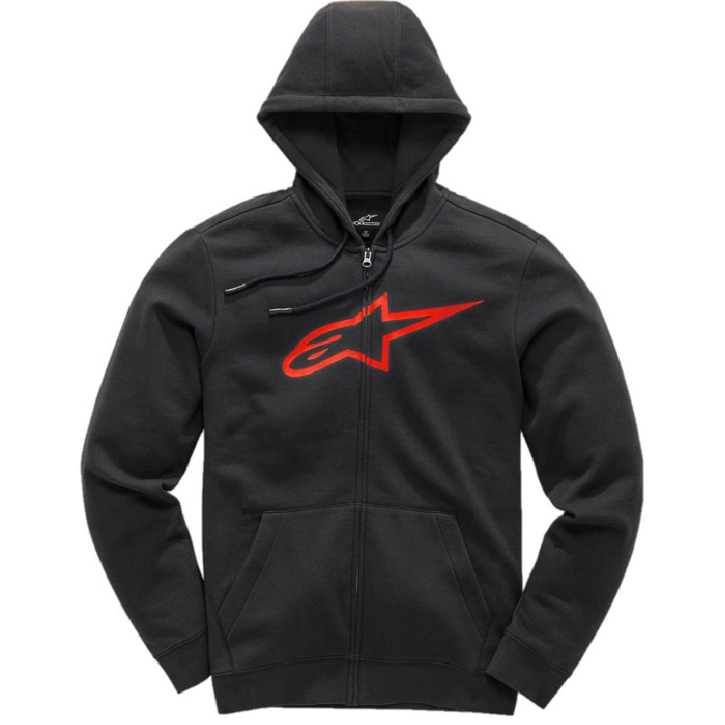 Črno-rdeča majica Alpinestars Ageless II Fleece