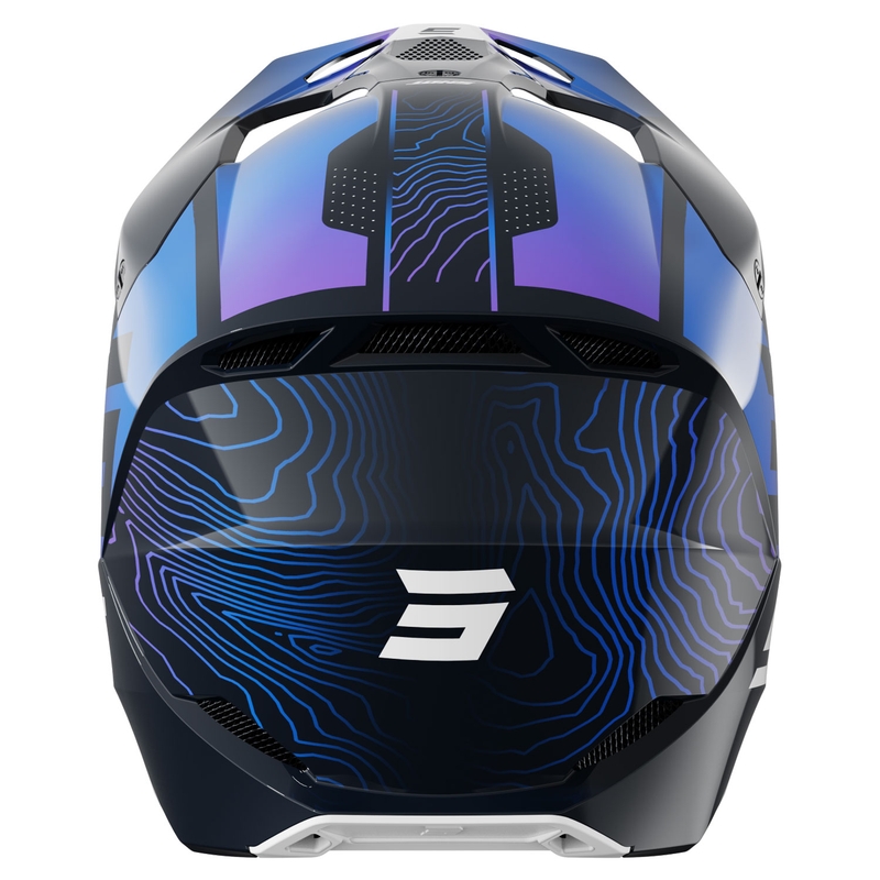 Otroška motokros čelada Shot Furious Apex modra