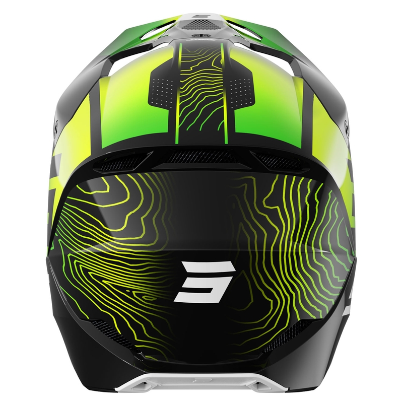 Otroška motokros čelada Shot Furious Apex fluo rumena