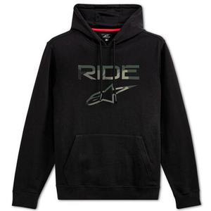 Črna majica s kapuco Alpinestars Ride 2.0 Camo