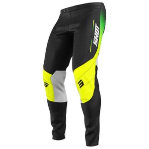 Otroške motokros hlače Shot Contact Apex fluo rumene