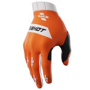 Otroške motokros rokavice Shot Race oranžne