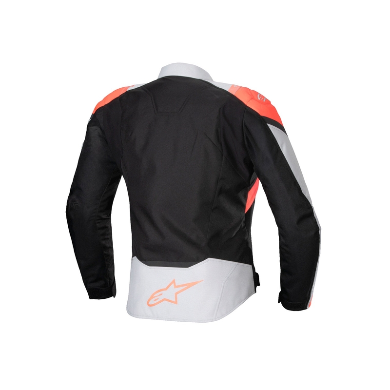 Ženska motoristična jakna Alpinestars Stella T-Jaws 4 Waterproof black-grey-fluo red