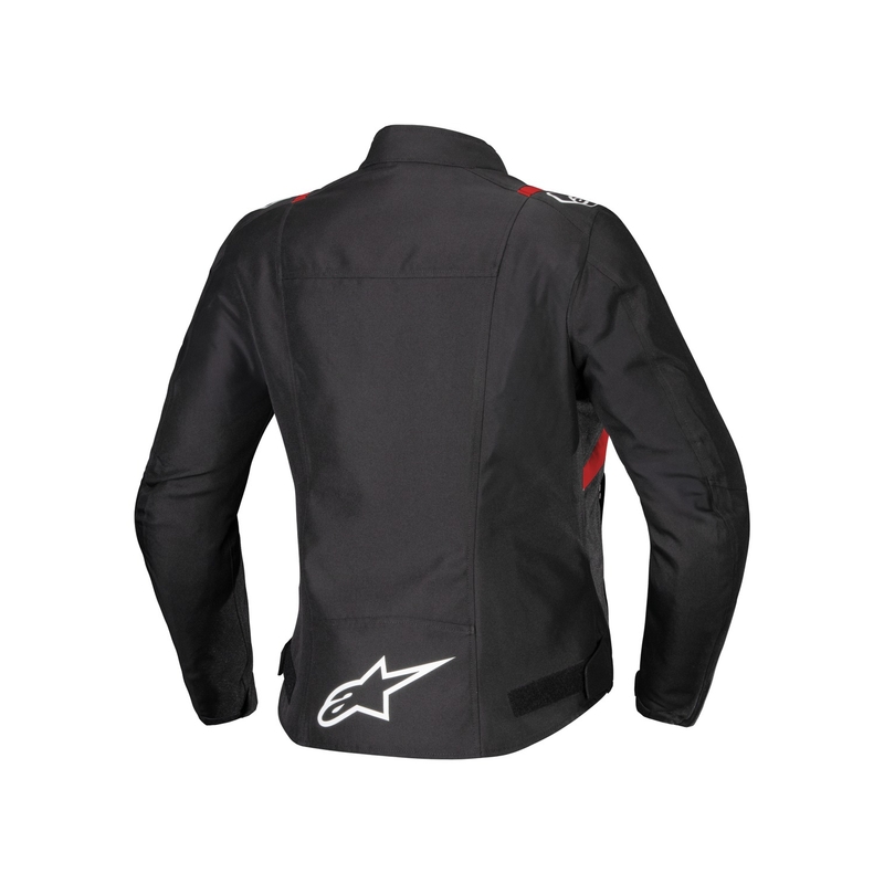 Ženska motoristična jakna Alpinestars Stella T-SPS 2 Waterproof črno-bela-fluo rdeča