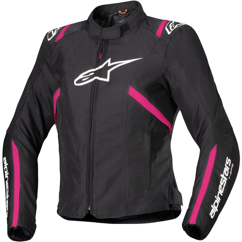 Ženska motoristična jakna Alpinestars Stella T-SPS 2 Waterproof črno-belo-roza