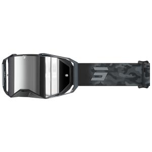 Motokros očala Shot Lite Patrol siva s srebrnim iridijevim pleksi steklom