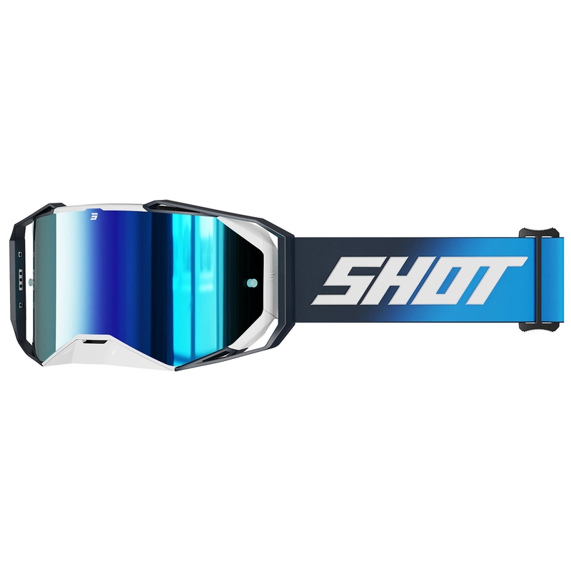 Motokros očala Shot Lite Solid blue z modrim iridijevim pleksi steklom