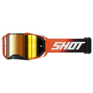 Motokros očala Shot Lite Solid oranžna z oranžnim iridijevim pleksi steklom