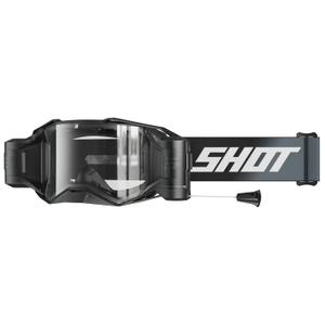 Črna motokros očala Shot Lite Roll-Off s prozornim pleksi steklom