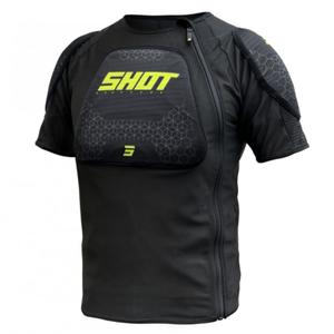Otroški ščitnik za telo Shot Airlight T-Shirt črno-fluo rumen