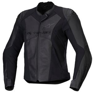 Alpinestars Stella Faster 3 ženska usnjena motoristična jakna črno-črna
