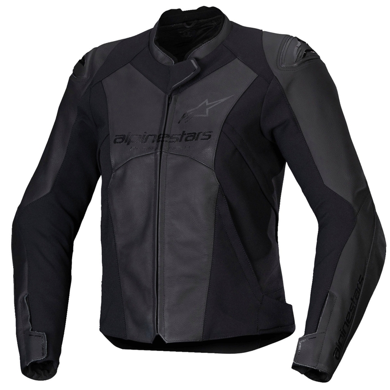 Alpinestars Stella Faster 3 ženska usnjena motoristična jakna črno-črna