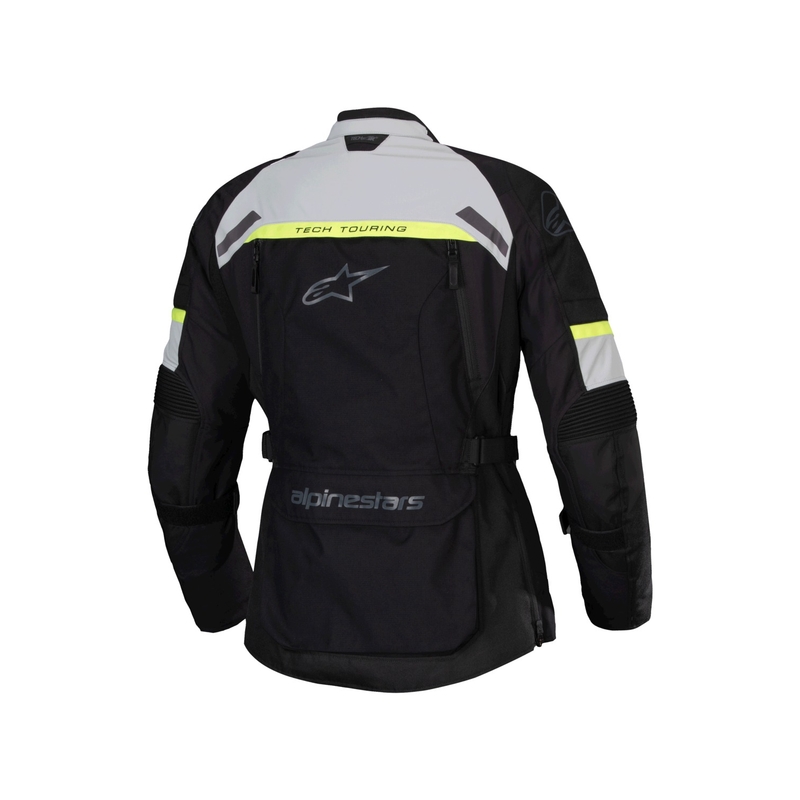 Ženska motoristična jakna Alpinestars Stella Bogota PRO Drystar črno-siva-fluo rumena