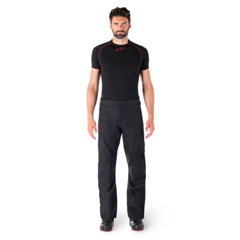 Črne nepremočljive motoristične hlače Alpinestars ST-1