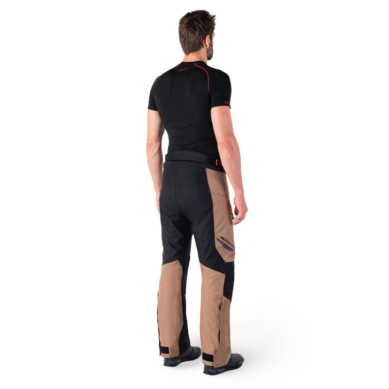Alpinestars ST-1 nepremočljive motoristične hlače kaki-peščeno-črne-fluo rdeče