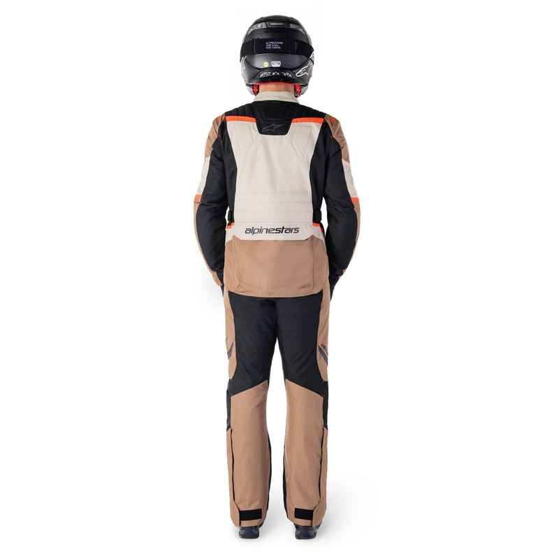 Alpinestars ST-1 nepremočljive motoristične hlače kaki-peščeno-črne-fluo rdeče