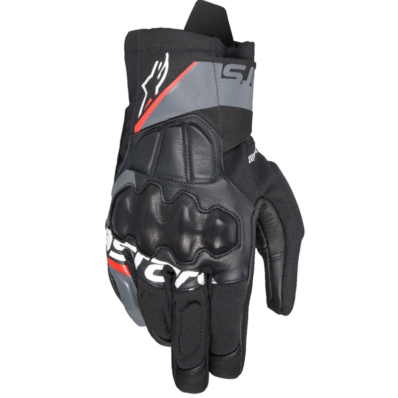 Alpinestars Corozal 3 Drystar motoristične rokavice črno-sivo-fluo rdeče