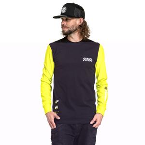 Majica z dolgimi rokavi Meatfly Appex fluo rumeno-črna