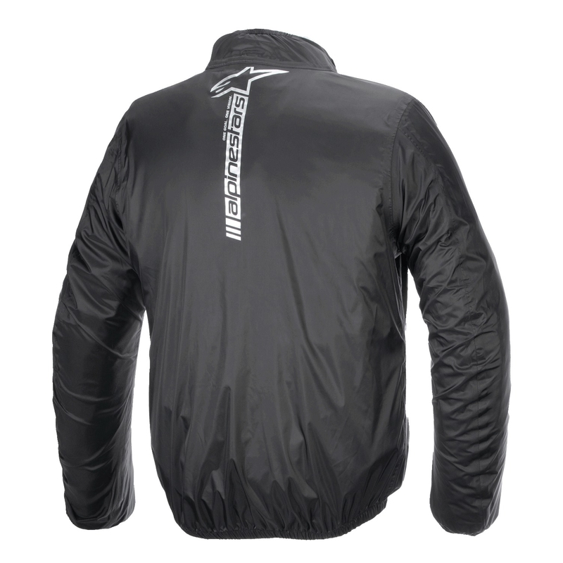 Črna nepremočljiva jakna Alpinestars Hurricane Rain 2