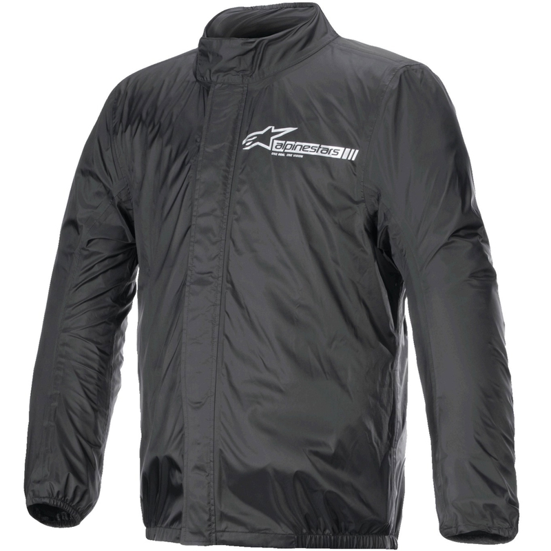 Črna nepremočljiva jakna Alpinestars Hurricane Rain 2