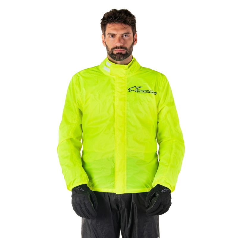 Nepremočljiva jakna Alpinestars Hurricane Rain 2 fluo rumena