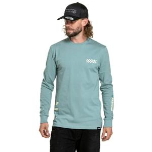 Meatfly Appex mint modra majica z dolgimi rokavi