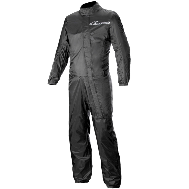 Črna nepremočljiva obleka Alpinestars Hurricane Rain 2