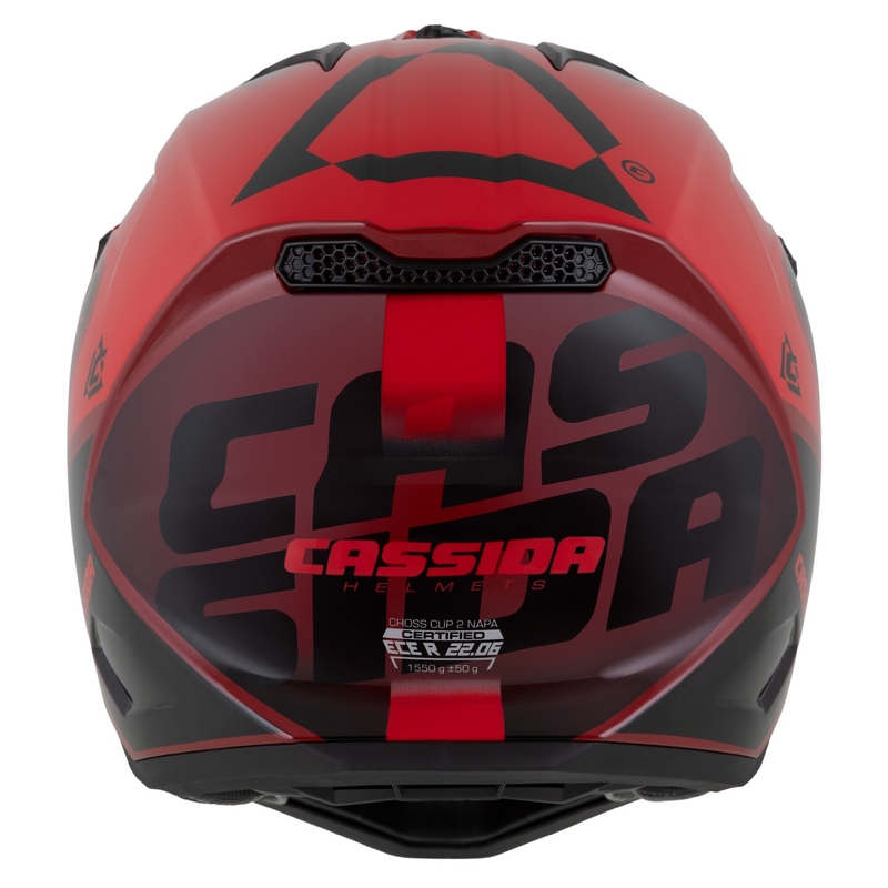Cassida Cross Cup 2 motoristična čelada za motokros Napa Red Pearl-Purple-Black