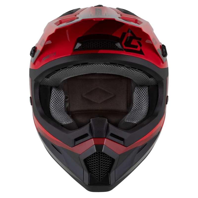 Cassida Cross Cup 2 motoristična čelada za motokros Napa Red Pearl-Purple-Black