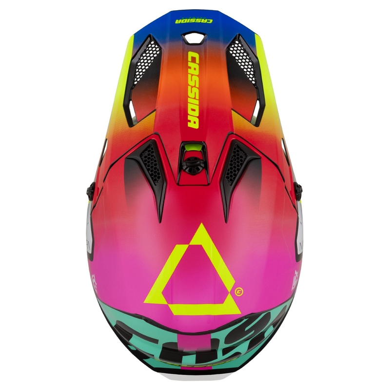 Motokros motoristična čelada Cassida Cross Cup 2 Napa pearl multicolor
