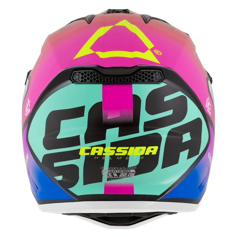 Večbarvna otroška motokros čelada Cassida Cross Cup 2 Napa pearl