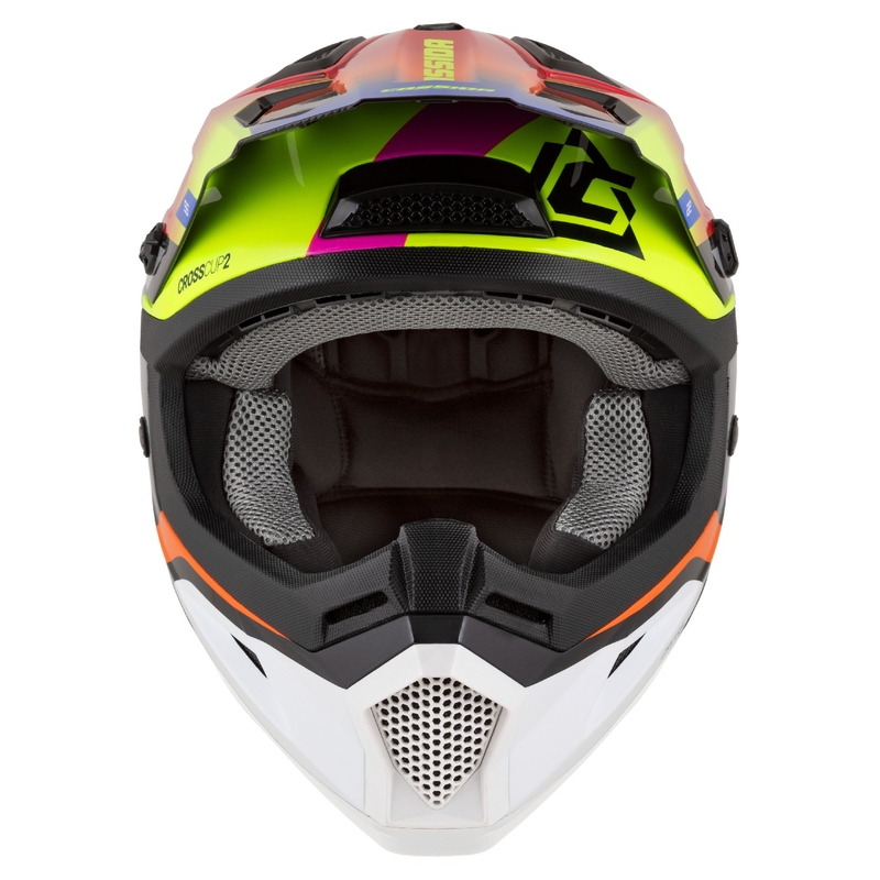 Večbarvna otroška motokros čelada Cassida Cross Cup 2 Napa pearl
