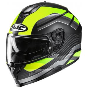 Integralna motoristična čelada HJC C70N Belis MC3HSF fluo rumeno-črna