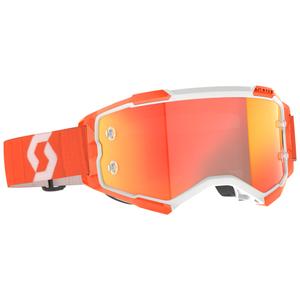 Motokros očala SCOTT Fury CH oranžna z oranžnim ogledalom iz pleksi stekla