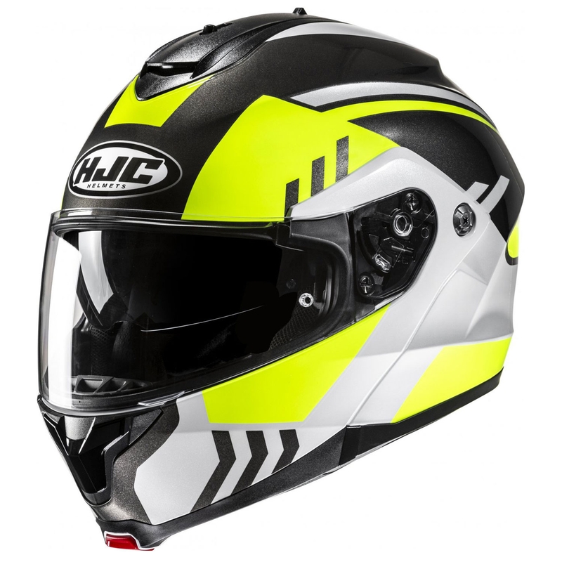 Motoristična čelada na preklop HJC C91N Kaon MC3H fluo rumeno-črno-siva