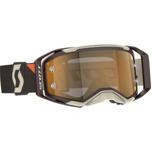 SCOTT Prospect 2.0 AMP motokros očala temno rjavo-bež z zlatim pleksi steklom