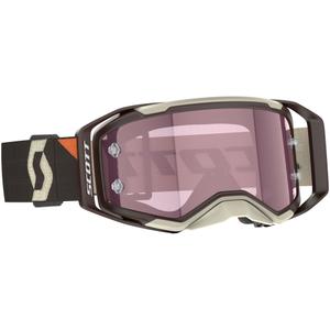 SCOTT Prospect 2.0 AMP motokros očala temno rjavo-bež z roza pleksi steklom