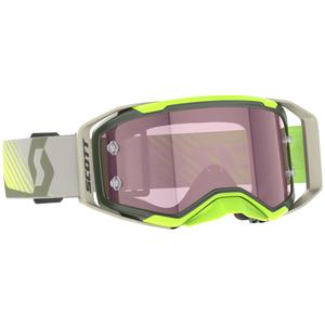 SCOTT Prospect 2.0 AMP motokros očala kaki-fluo rumena z roza pleksi steklom