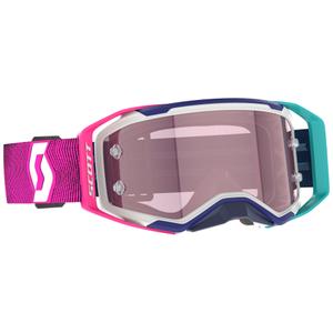 Motokros očala SCOTT Prospect 2.0 AMP modro-roza z roza pleksi steklom
