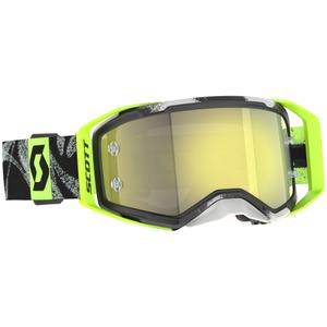Motokros očala SCOTT Prospect 2.0 črno-fluo rumena z rumenim zrcalnim steklom