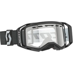 SCOTT Prospect 2.0 Enduro motokros očala črno-bela s prozornim pleksi steklom