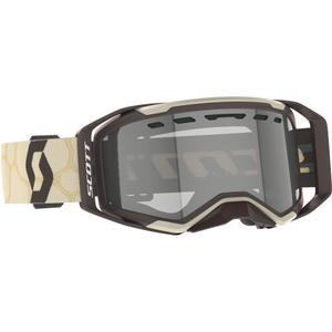 Motokros očala SCOTT Prospect 2.0 Enduro LS bež-rjava s svetlo občutljivim pleksi steklom