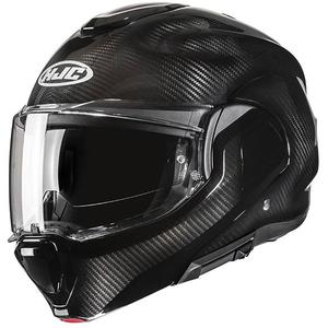 Motoristična čelada na preklop HJC F100 Carbon black