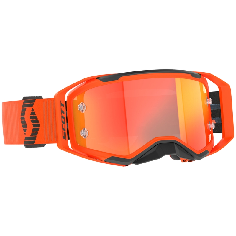 Motokros očala SCOTT Prospect 2.0 oranžno-črna z oranžnim zrcalnim pleksi steklom