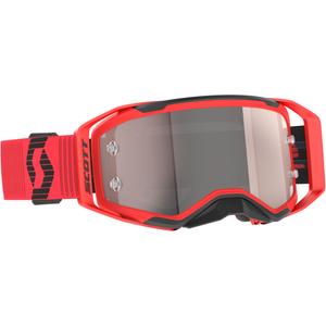Motokros očala SCOTT Prospect 2.0 rdeče-črna s srebrnim pleksi steklom