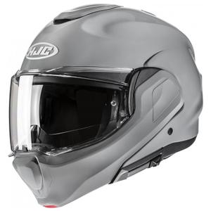 Motoristična čelada na preklop HJC F100 Solid grey